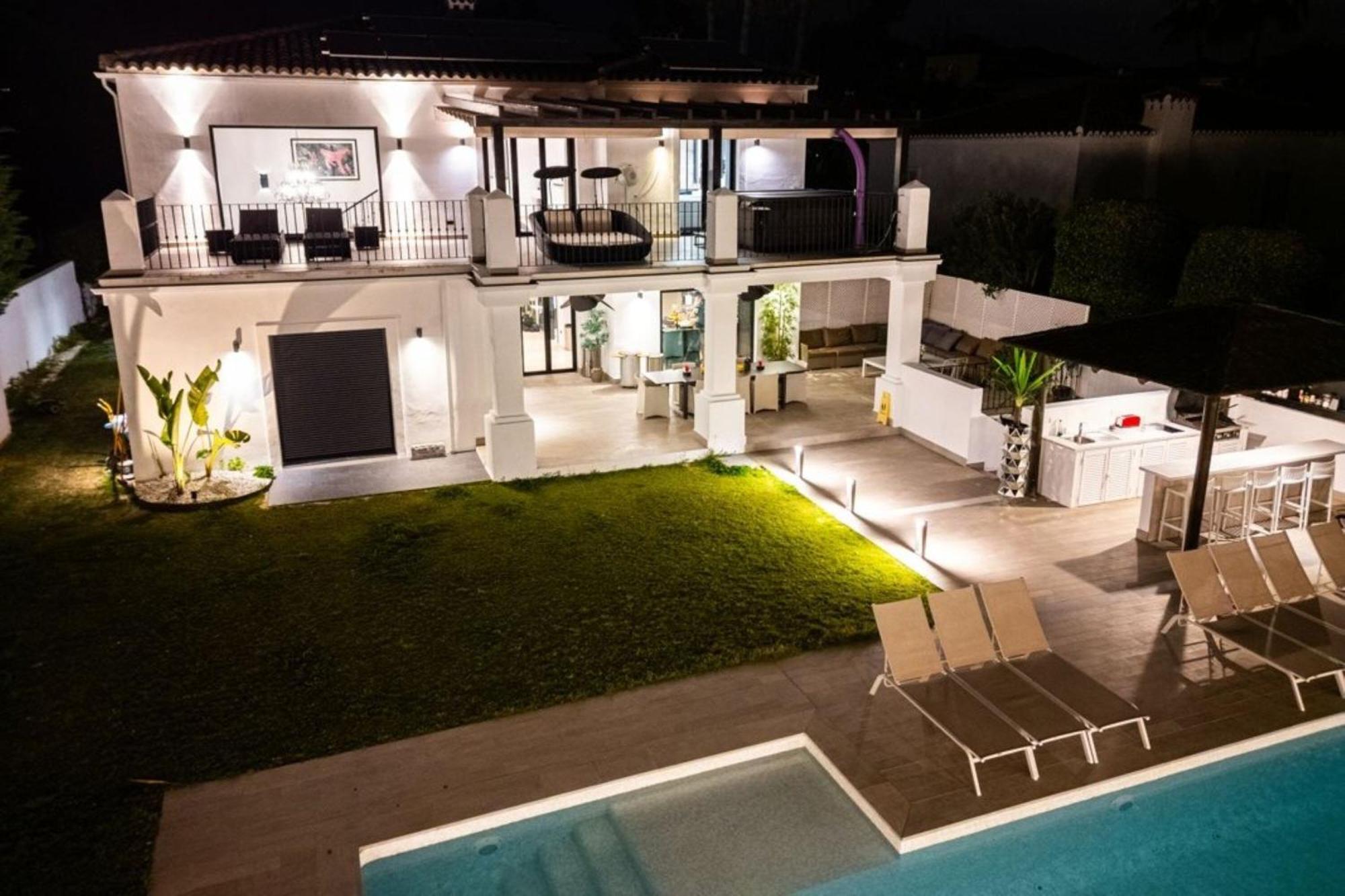 Villa New Zacaluca Pool Sauna & Gym - Happy Rentals Marbella Eksteriør bilde