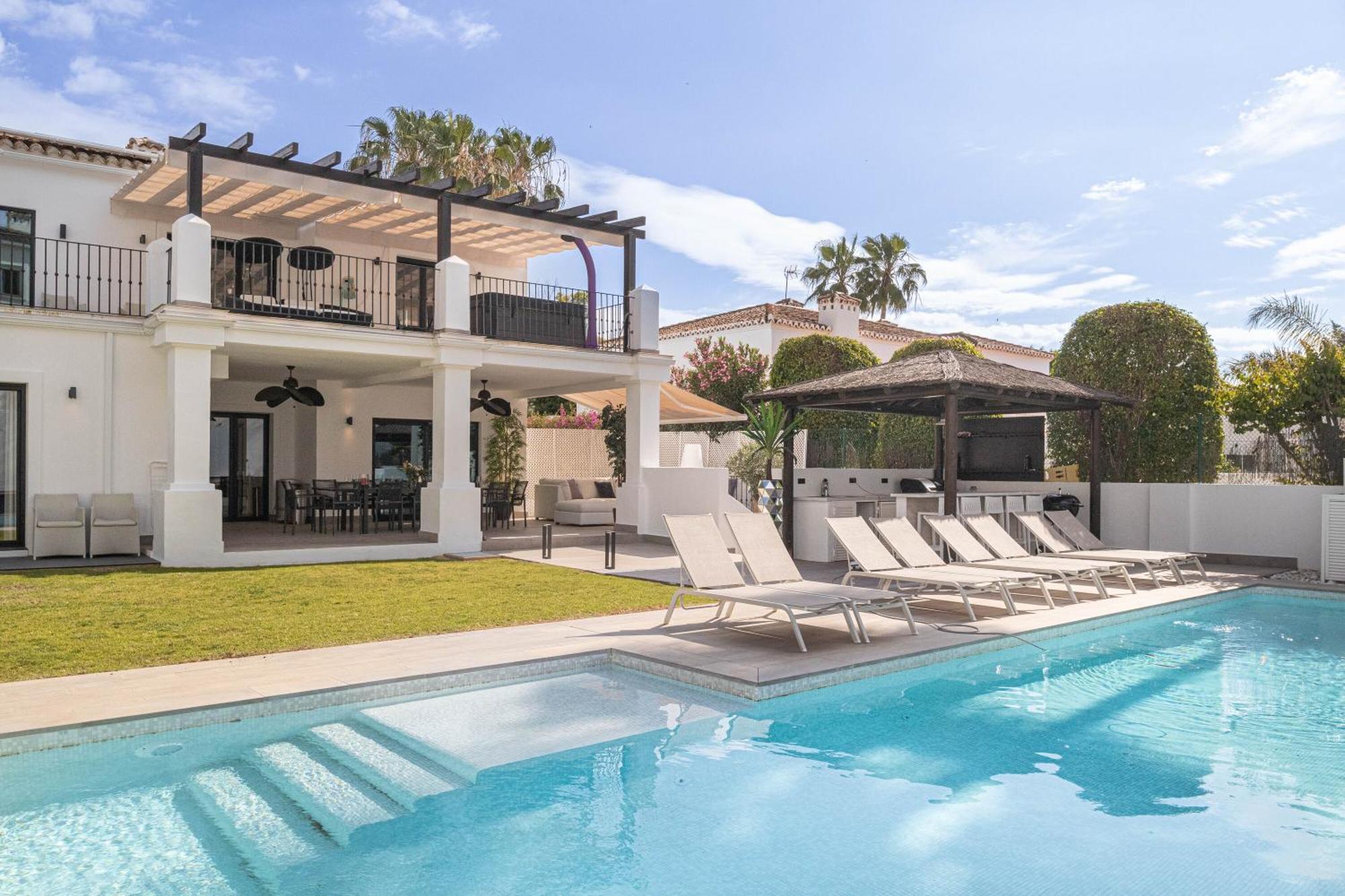 Villa New Zacaluca Pool Sauna & Gym - Happy Rentals Marbella Eksteriør bilde